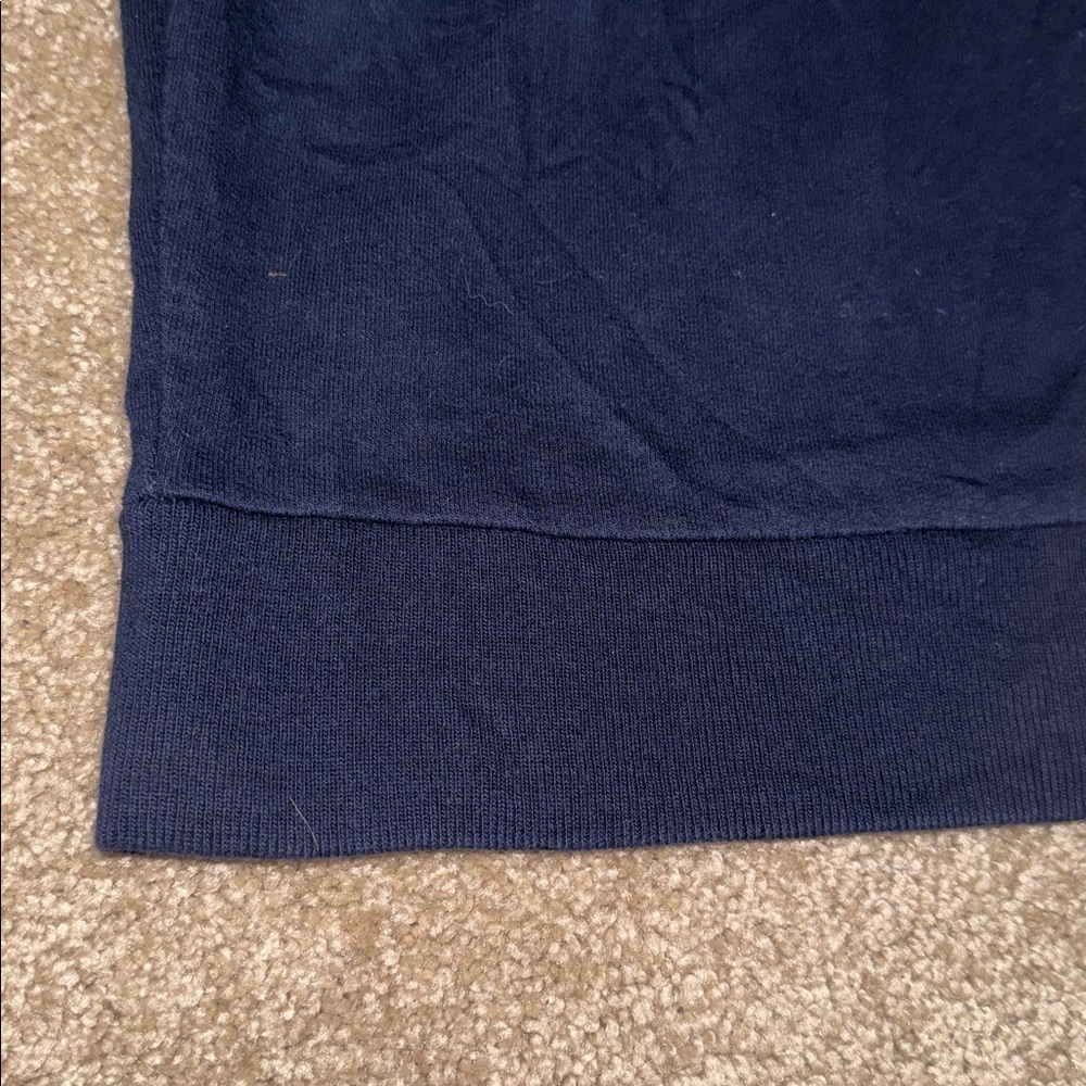 J. Crew Navy Sweatshirt with Ruffle Sleeves - size small. B6 - Picture 5 of 7
